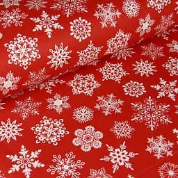 Комплект постільної білизни Cosas Winter CS1 Євро червоний (SnowflakesWhiteRed_El160-RoseLight30_200) - мініатюра 12