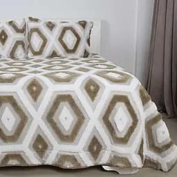Покривало ТЕП Boho бежевий ромб 240 x 260 см (4-05215_35071) - мініатюра 4