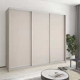 Шкаф-купе трехдверный MebelStar Уни AL 3ДСП 240x60x210 см Кашемир (MBS-3056)