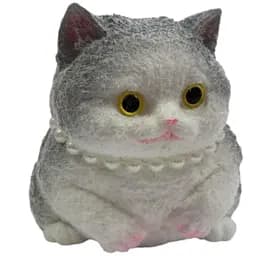 Антистрес сквіш A-Toys котик великий 20 см сірий тянучка