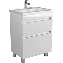 Тумба Мойдодир MoonShine 60 з умивальником Rodeo 60 підлогова Білий