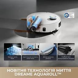 Робот-пилосос миючий Dreame Aqua 10 Ultra Roller Complete White - мініатюра 3