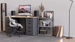 Етажерка 3/60 Ferrum-decor Серії Коннект 73x60x28 сірий ДСП Бетон 16мм (FRD-105546) - мініатюра 3