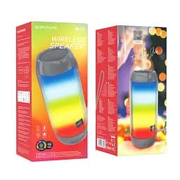 Портативна bluetooth колонка Borofone BR25 з LED підсвічуванням grey - мініатюра 4