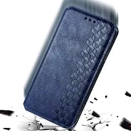 Шкіряний чохол-книжка GETMAN Cubic (PU) для Xiaomi Mi 11 Синій - мініатюра 5