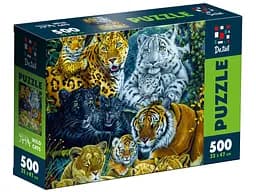 Пазли De.tail Дикі кішки, 500 деталей, DT500-14