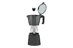 Кавоварка гейзерна алюмінієва Maesrto MR-1666-3-BLACK 150 мл чорна - мініатюра 2