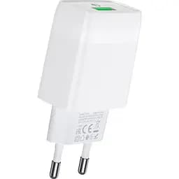 Мережевий зарядний пристрій Hoco C72Q Glorious 18W White (732514) [123680] - мініатюра 2