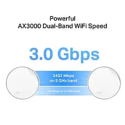 Система WiFi-Mesh Deco X50 AX3000, 1xGE LAN/WAN, 1x2,5GE LAN/WAN, 1мод, PoE TP-Link teh0017217 - мініатюра 9