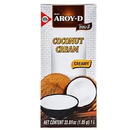 Кокосові вершки (крем) Aroy-D 85% 1 л