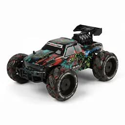 Радіокерована трюкова машина RQ 3039-02, роликові колеса, акумулятор 3.7V, пульт 2.4G, світло, звук, музика, Чорна