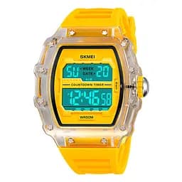 Наручний годинник чоловічий 2296WTYL White-Yellow Skmei acs0030037 - мініатюра 2