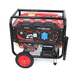 Генератор бензиновий COVAX EPH12500E2-GAS, 8.0kW, бензин/газ, однофазний 220V, 50Hz, DC12V, 18HP, Electric Starter, tank 25L, 705x560x570mm, 86kg - мініатюра 3