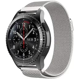Ремінець BeWatch міланська петля для Samsung Galaxy Watch 46 мм Срібло (1020205.2)