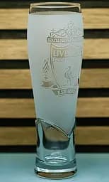 Крафтовий келих 440 мл Ліверпуль з гравіюванням  Скляний келих для фаната ФК Liverpool  Подарунок вболівальнику мат - мініатюра 2