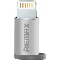 Перехідник Remax Visual microUSB to Lightning (Silver) [2962]