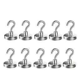 Набір магнітних гачків Semi Magnetic hooks Strong, 10 шт - Silver