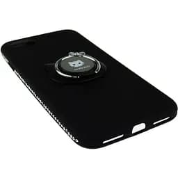 Чохол-накладка Shengo Soft-touch holder TPU Case iPhone 8 Black - мініатюра 3