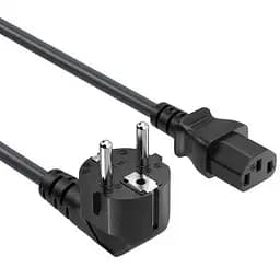 Кабель питания от сети PC-186, черный, 1.8 м, ColorWay, CEE 7/7 - IEC C13, 3x0.75 мм² (CW-CBP082-BK)