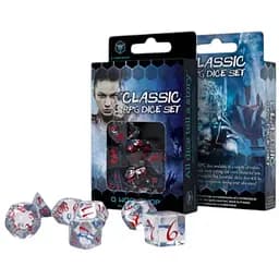 Набор кубиков Classic RPG Translucent & blue-red Dice Set , 7 шт. (SCLE03)
