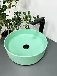 Умивальник VBI Prato mint matt накладний VBI-011403, Зелений - мініатюра 2