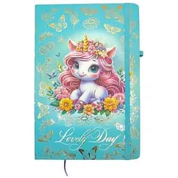 Блокнот на гумці Malevaro Чудовий день дизайн 4 А5 13.6×20.8 см тверда обкладинка 80 аркушів (761278ML-1)