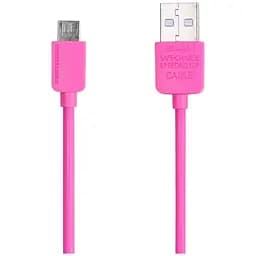 Кабель Remax Light cable Micro-USB 1m Pink