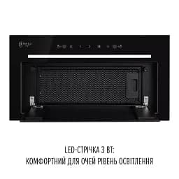 Витяжка повновбудована Perfelli Design Filini 5 Nero Silenzio - мініатюра 4