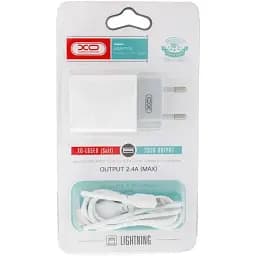 Зарядное устройство для XO L65 2.4 A two USB charger for Lightning