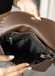 Жіноча сумка через плече Sambag Rose шоколадна 23 х 17 х 4.5 см (94200020) - мініатюра 5