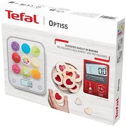 Ваги кухонні Tefal Optiss Cake Pops 5 кг скло AAAx2 в комплекті різнокольорові (BC50D4V0) - мініатюра 4