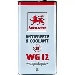 Антифриз Wolver Antifreeze & Coolant WG12+ червоний покращена формула 5 л