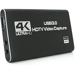 Внешняя карта видеозахвата 4К HDMI-USB 3.0, для захвата и записи видео с экрана компьютера+ микрофонный вход и выход на наушники