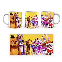 Кружка GeekLand Five Nights At Freddys П'ять ночей з Фредді Аніматроніки Жовтий фон FN.02.393 - мініатюра 4