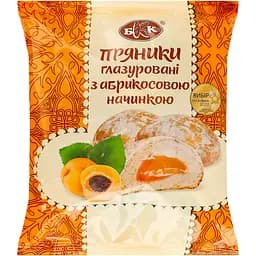 Пряники БКК глазуровані з абрикосовою начинкою 300 г