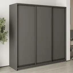 Шкаф-купе трехдверный MebelStar Комбо BG 3ДСП 210x45x210 см Антрацит (MBS-8891)