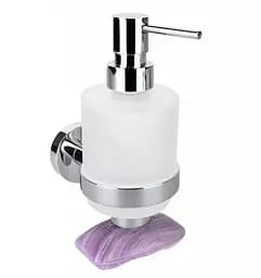 Дозатор для рідкого мила з магнітною мильницею Bemeta Omega 104109182, Білий