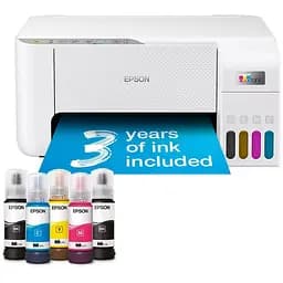 БФП струменевий кольоровий A4 Epson L3276, білий, WiFi, 5760х1440 dpi, до 33/15 стор/хв, USB, вбудоване СБПЧ, чорнило Epson 103