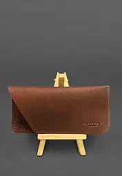 Кожаный чехол для очков Светло-коричневый краст