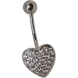 Срібна сережка для пірсингу пупка Silvex 925. ПР2Ф/022