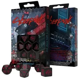Набор кубиков Cyberpunk Red Dice Set - Blood over Chrome , 7 шт. (SCPU01)