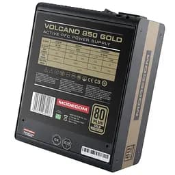 БЖ 850W Modecom VOLCANO 850 GOLD, 120mm, MODULAR, 80+ Gold, Retail Box (ZAS-MC92-SM-850-ATX-VOLCA)