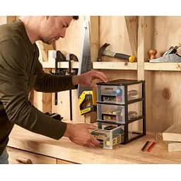 Ящик Stanley Essential M вертикальний з 3 висувними секціями пластмасовий 24x17x30 см (STST40711-1) - мініатюра 5