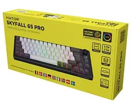 Клавіатура HATOR Skyfall 65 PRO Wireless Silent Switches UK-ISO Grey Black (HTK4160EU) - мініатюра 7