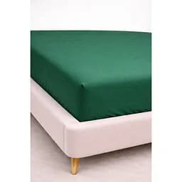 Простынь на резинке Ecotton фланель Dark Green 180х200 см (25567)