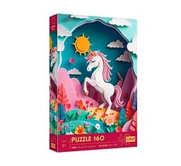 Пазл "Єдиноріг" 160 елементів 40047 Trefl, 40-річний ювілей Трефл/Мистецтво з паперу в коробці (5900511400472)
