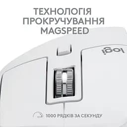 Мишка Logitech MX Master 3S For Mac Performance Wireless Pale Grey (910-006572) - мініатюра 2