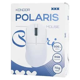 Ігрова бездротова мишка Kondor Polaris / Три режими підключення / 24000 DPI / Сенсор Pixar PAW3311 / White - мініатюра 7