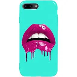 Чохол-накладка Toto Pure TPU 2 mm Print Case Apple iPhone 7 Plus/8 Plus #32 Lips Mint