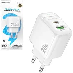 МЗП Borofone BAS14A PD20W+QC3.0 білий